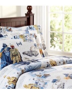 Pottery Barn Kids Star Wars Empire Strikes Back Twin Duvet Cover